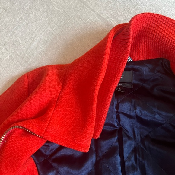 JCrew Italian Wool Lodge Coat - free ship! Red - Picture 4 of 8